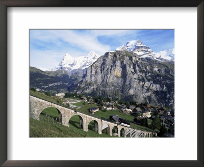 Murren, Eiger, Monch And Jungfrau, Bernese Oberland, Switzerland by Hans Peter Merten Pricing Limited Edition Print image