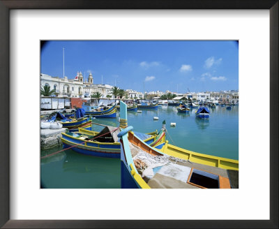 Fishing Harbour, Marsaxlokk, Malta, Mediterranean by Simon Harris Pricing Limited Edition Print image
