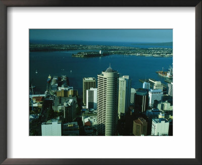 Auckland Harbour And Skyline As Seen From Sky Tower by Todd Gipstein Pricing Limited Edition Print image