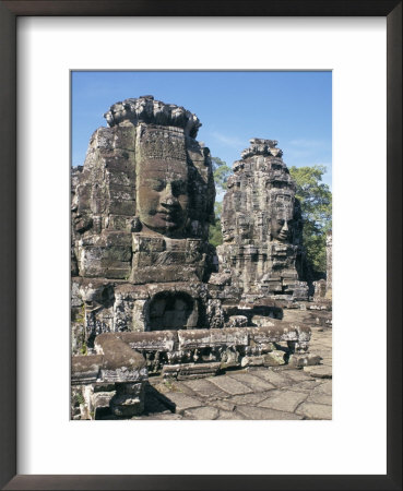 Bayon, Angkor, Unesco World Heritage Site, Siem Reap, Cambodia, Indochina, Southeast Asia by G Richardson Pricing Limited Edition Print image