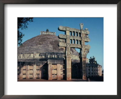 The East Gateway, Great Stupa, Sanchi, Unesco World Heritage Site, Bhopal, India by Adam Woolfitt Pricing Limited Edition Print image