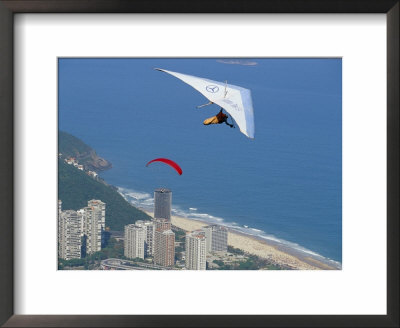 Hang-Glider Just After Take-Off From Pedra Bonita, Rio De Janeiro, Brazil, South America by Marco Simoni Pricing Limited Edition Print image