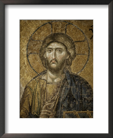 Mosaic Of Christ, Santa Sofia, Istanbul, Turkey, Eurasia by Adam Woolfitt Pricing Limited Edition Print image