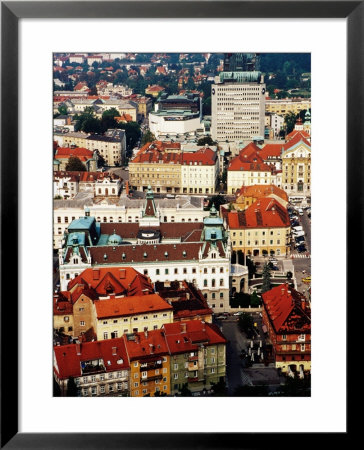 Overhead Of City From Ljubljana Castle, Ljubljana, Slovenia by Richard I'anson Pricing Limited Edition Print image