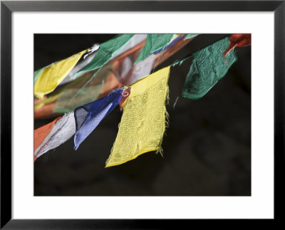 Buddhist Prayer Flags, Taktshang Goemba Monastery, Paro, Bhutan, Asia by Angelo Cavalli Pricing Limited Edition Print image