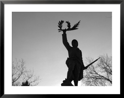 Statue, Winnipeg, Manitoba, Canada In Winter by Keith Levit Pricing Limited Edition Print image