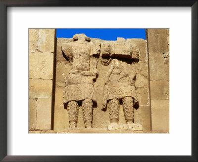 Sculptures Of Sanatruq And His Son Abadsamia, Hatra, Salah Ad Din, Iraq by Jane Sweeney Pricing Limited Edition Print image