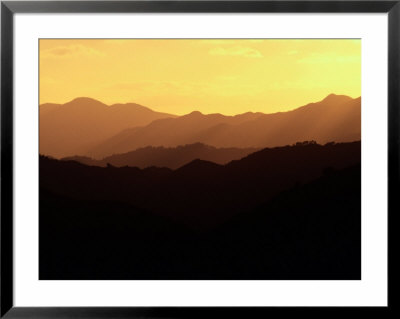 Hazy, Twilight View Of Silhouetted Ridges by Sam Abell Pricing Limited Edition Print image