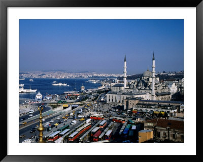 Yeni Cami (New Mosque) From Minaret Of Rustem Pasa Camii, Istanbul, Turkey by Izzet Keribar Pricing Limited Edition Print image