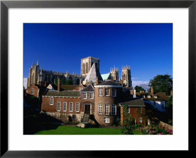 Exterior Of Treasurer's House, York Minster Cathedral, With Cathedral Behind, York, United Kingdom by Johnson Dennis Pricing Limited Edition Print image