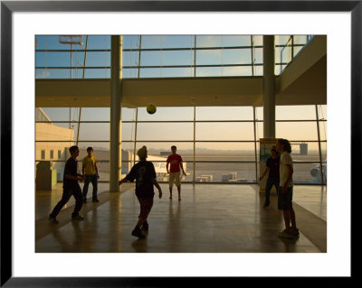 Playing Soccer At Ben Gurion Airport, Tel Aviv, Israel by Stephane Victor Pricing Limited Edition Print image