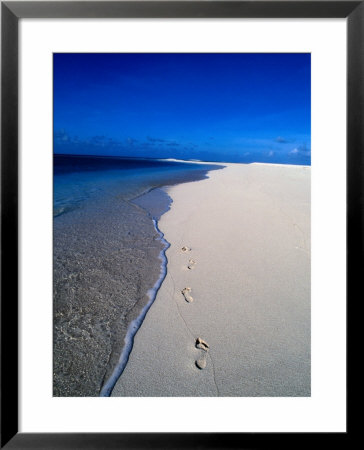 Footprints On Beach, Fiji by Casey Mahaney Pricing Limited Edition Print image