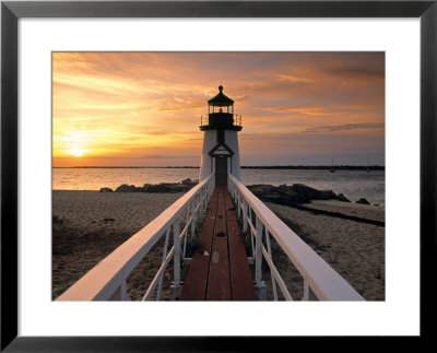 Brant Point Lighthouse, Nantucket Island, Massachusetts, Usa by Walter Bibikow Pricing Limited Edition Print image