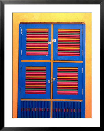 Colourful Window Shutters In The Iracema District, Fortaleza, Brazil by Tom Cockrem Pricing Limited Edition Print image