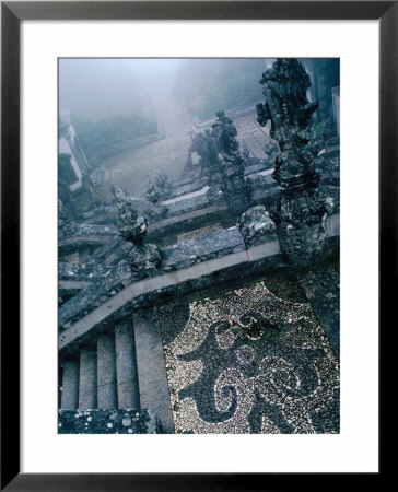 Heavy Fog Shrouds The Renaissance Stairway Of The Roman Catholic Bom Jesus Of Braga, Portugal by Jeffrey Becom Pricing Limited Edition Print image