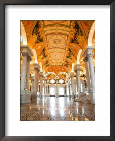 Great Hall Of Jefferson Building, Library Of Congress, Washington Dc, Usa by Scott T. Smith Pricing Limited Edition Print image