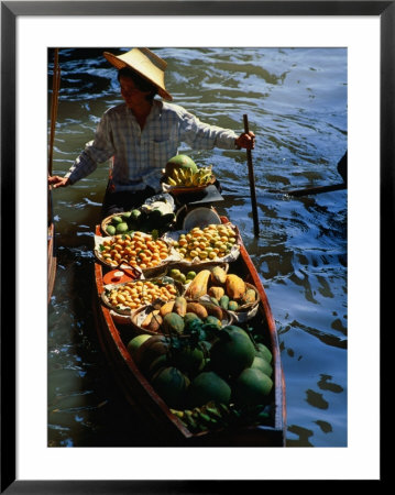Boat Stall At Floating Market, Bangkok, Thailand by John Hay Pricing Limited Edition Print image