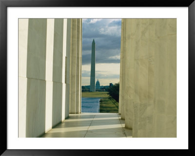 A View Of The Washington Monument And The Capitol As Seen From The Lincoln Memorial by Sisse Brimberg Pricing Limited Edition Print image