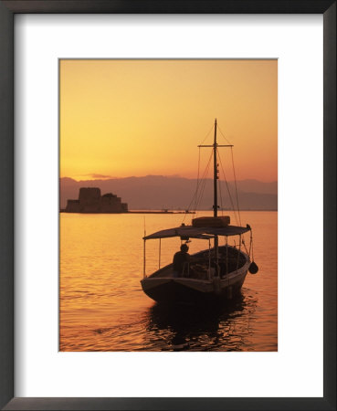 Bourtzi Island Fort, Nafplio, Peloponnesos, Greece by Walter Bibikow Pricing Limited Edition Print image