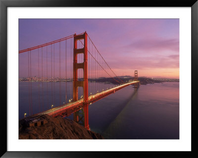 Golden Gate Bridge At Sunset, Ca by Kyle Krause Pricing Limited Edition Print image