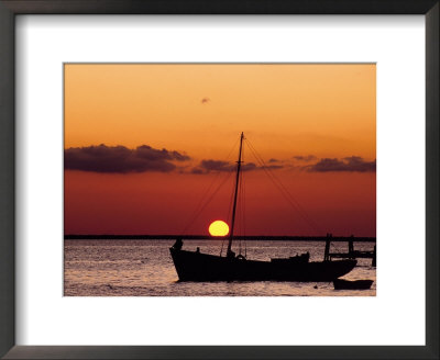 Sunset And Fishing Boats, Isla Mujeres, Mexico by Chris Rogers Pricing Limited Edition Print image