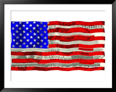 American Flag Made Out Of Money by Steve Greenberg Pricing Limited Edition Print image