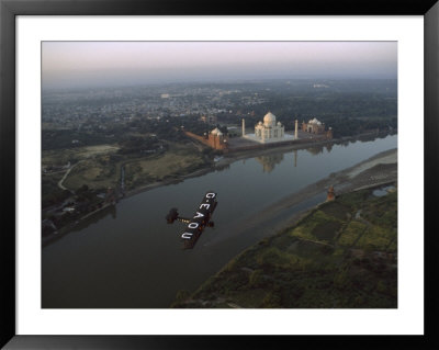 Vickers Vimy Aircraft Passes By The Taj Mahal, India by James L. Stanfield Pricing Limited Edition Print image