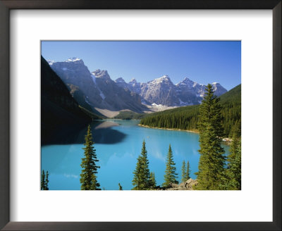 Moraine Lake, Valley Of Ten Peaks, Banff National Park, Rocky Mountains, Alberta, Canada by Hans Peter Merten Pricing Limited Edition Print image