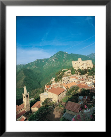 Medieval Town, Liguria, Italy by Walter Bibikow Pricing Limited Edition Print image