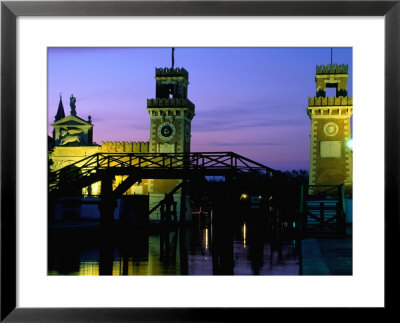 Entrance Towers Of Arsenale, Venice, Veneto, Italy by Roberto Gerometta Pricing Limited Edition Print image