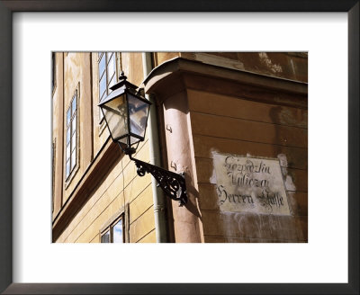 Lamp On Street Corner In The Upper Town, Zagreb, Croatia by Ken Gillham Pricing Limited Edition Print image