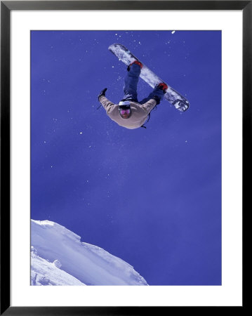 Airborne Snow Boarder by Kurt Olesek Pricing Limited Edition Print image