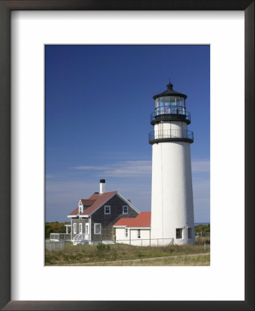Cape Cod Lighthouse, Truro, Cape Cod, Massachusetts, Usa by Walter Bibikow Pricing Limited Edition Print image