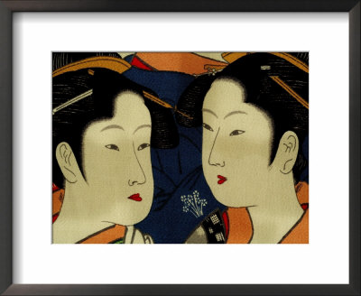 Female Figures On Silk, Japanese Silk Art, Japan by Cindy Miller Hopkins Pricing Limited Edition Print image
