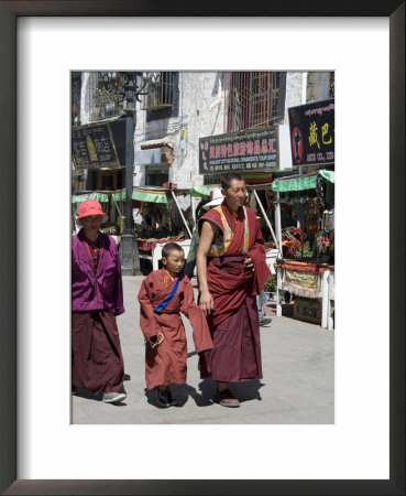 Pedestrians, Barkhor, Lhasa, Tibet, China by Ethel Davies Pricing Limited Edition Print image