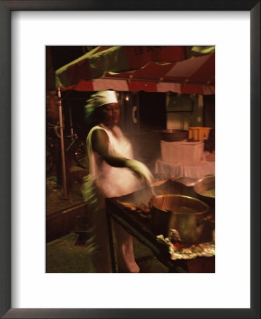 Food Stall At The Sunday School, Buccoo, Tobago, West Indies, Caribbean, Central America by Yadid Levy Pricing Limited Edition Print image