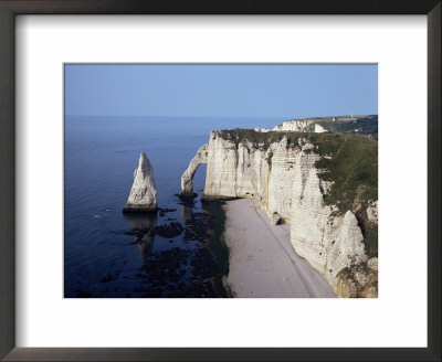White Chalk Cliffs, Etretat, Cote D'albatre, Normandy, France by Philip Craven Pricing Limited Edition Print image