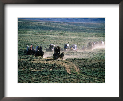 Dusty Horse Carriage Trek, Mormon Pioneer Wagon Train To Utah, Near South Pass, Wyoming by Holger Leue Pricing Limited Edition Print image