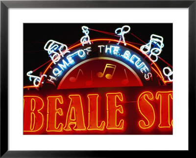 Neon Sign On Beale Street, Memphis, Tennessee by Richard Cummins Pricing Limited Edition Print image