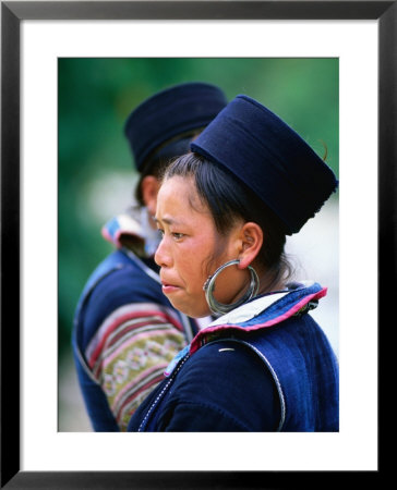 Black H'mong Hilltribe Girls, Sapa, Lao Cai, Vietnam by Michael Gebicki Pricing Limited Edition Print image