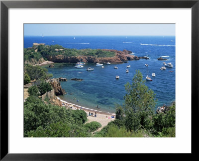Picturesque Bay Near Antheor, Corniche De L'esterel, Var, French Riviera by Ruth Tomlinson Pricing Limited Edition Print image