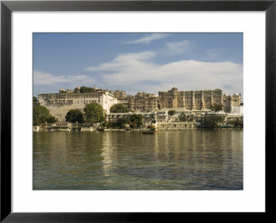 View Of The City Palace And Hotels From Lake Pichola, Udaipur, Rajasthan State, India by R H Productions Pricing Limited Edition Print image