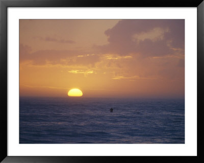 Kayaker Paddles In The Atlantic Ocean Off Of Cape Hatteras by Skip Brown Pricing Limited Edition Print image