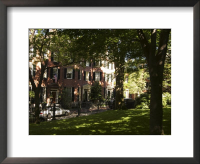 Louisburg Square, Beacon Hill, Boston, Massachusetts, New England, Usa by Amanda Hall Pricing Limited Edition Print image
