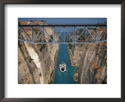 Corinth Canal, Peloponnesos, Greece by Walter Bibikow Pricing Limited Edition Print image