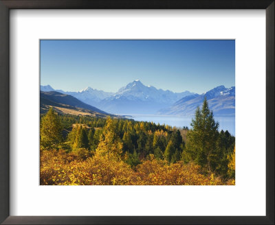 Lake Pukaki And Mount Cook, Canterbury, South Island, New Zealand, Pacific by Jochen Schlenker Pricing Limited Edition Print image