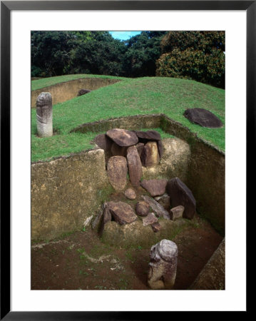 Ancient Burial Tomb In Grounds Of San Agustin Archaeological Park, San Agustin, Huila, Colombia by Jane Sweeney Pricing Limited Edition Print image