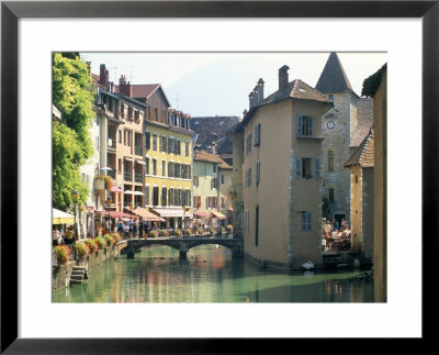 Footbridge Over The Thiou River, Annecy, Haute-Savoie, Rhone-Alpes, France by Ruth Tomlinson Pricing Limited Edition Print image