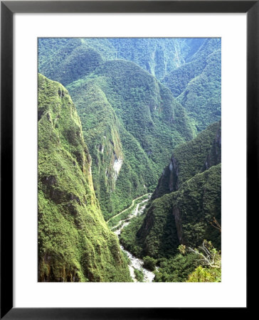 Granite Gorge Of Rio Urabamba, Seen From Approach To Inca Ruins, Machu Picchu, Peru, South America by Tony Waltham Pricing Limited Edition Print image