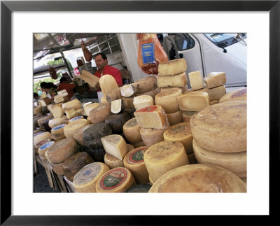 Pecorino Cheese In The Market, Santa Teresa Gallura, Sardinia, Italy by Michael Newton Pricing Limited Edition Print image